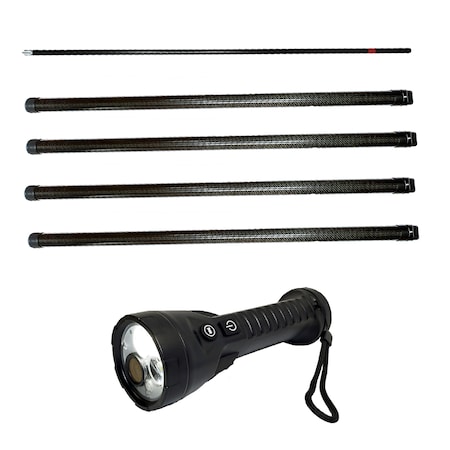 Vividia Pole Telescopic Inspection Camera, 3m Long, Carbon Fiber, F5 Camera WPC 300 F